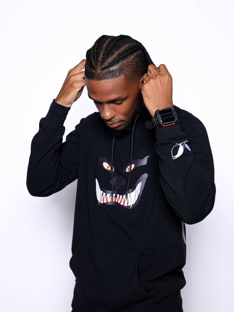 Black Pullover Hoodie | Black GoHard Hoodie | MooreArtDigitally